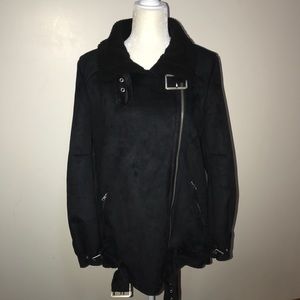 Forever21 black motto jacket